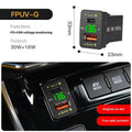 48W Fast Charge QC30 Car Modification Mobile Phone Charger