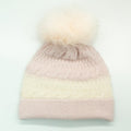 BABY CASHMERE CABLE HAT WITH POM
