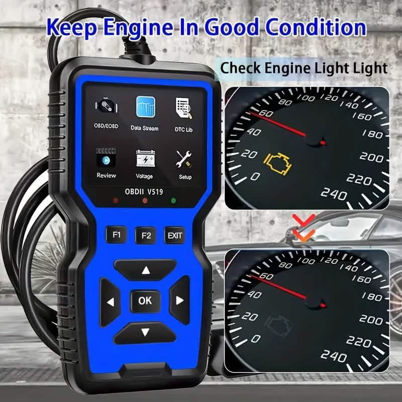 OBD2 Engine Diagnostic Tool – Universal Code Reader (Blue)