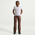 Nike Womens Cropped Tee - White