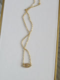 Diamond Evil Eye Connector Necklace