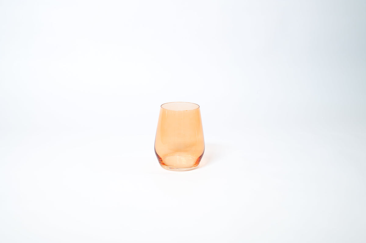 Creamsicle - Stemless Colored Wine Glass
