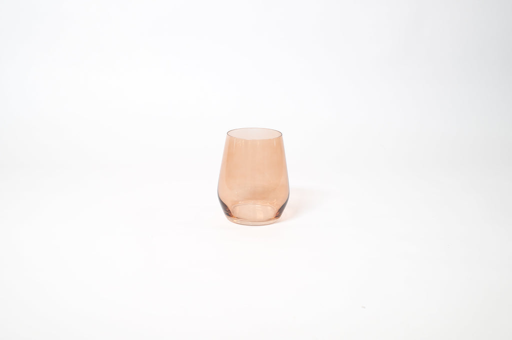 Brown Sugar - Stemless Colored Wine Glass