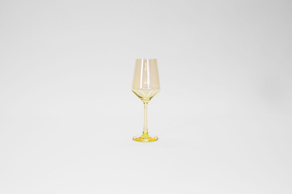 Lemon Drop Yellow- Stemless Colored Wine Glass