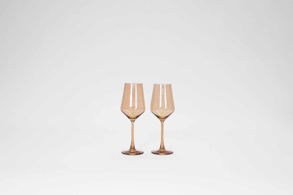 Brown Sugar - Stemless Colored Wine Glass
