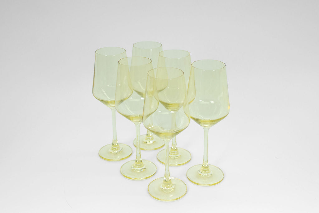 Lemon Drop Yellow- Stemless Colored Wine Glass