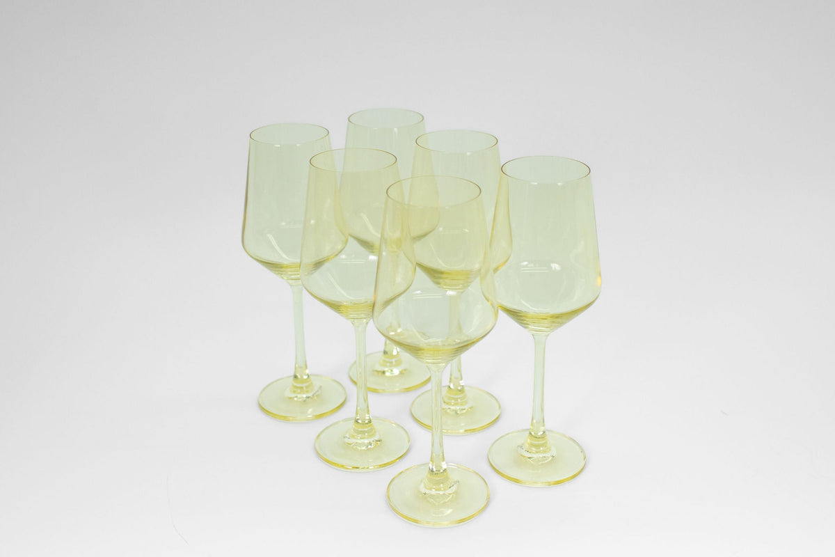 Lemon Drop Yellow- Stemless Colored Wine Glass