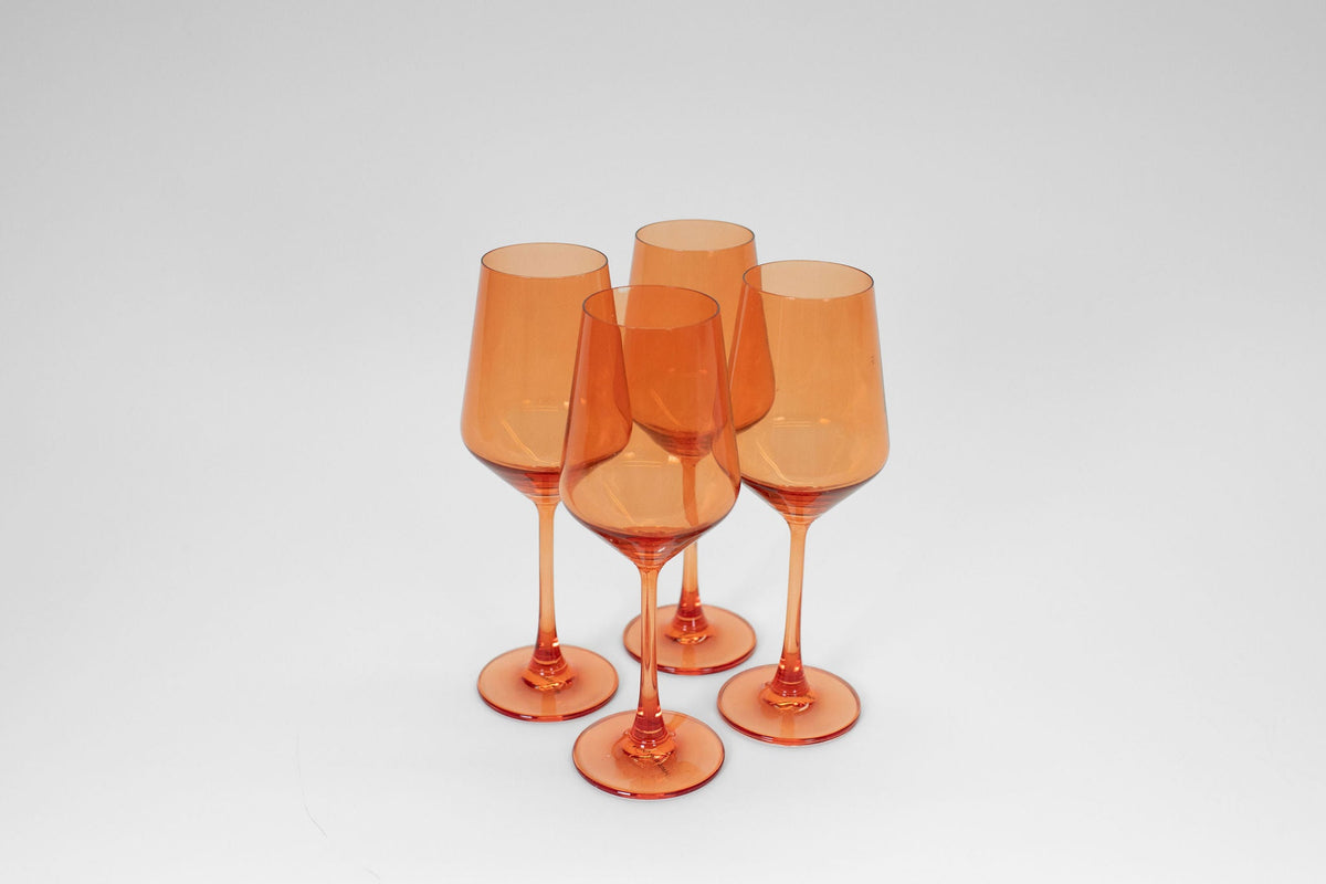 Aperol Orange - Stemless Colored Wine Glass