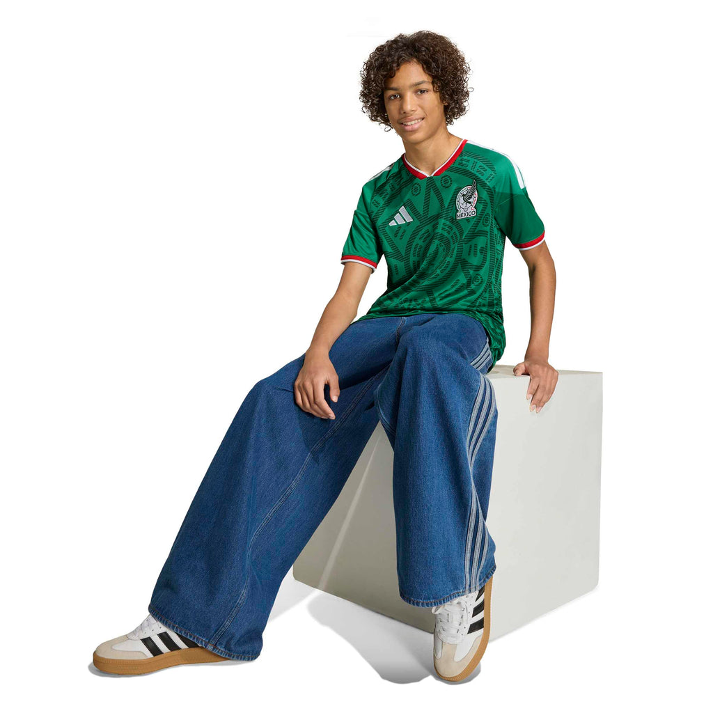 Adidas Kids Mexico 26 Home Kids Jersey - Green