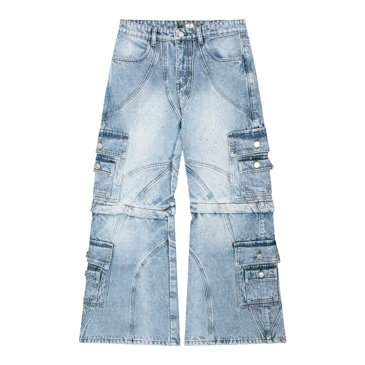 "LGHTCRYSTL" TRNSFRMR DENIM