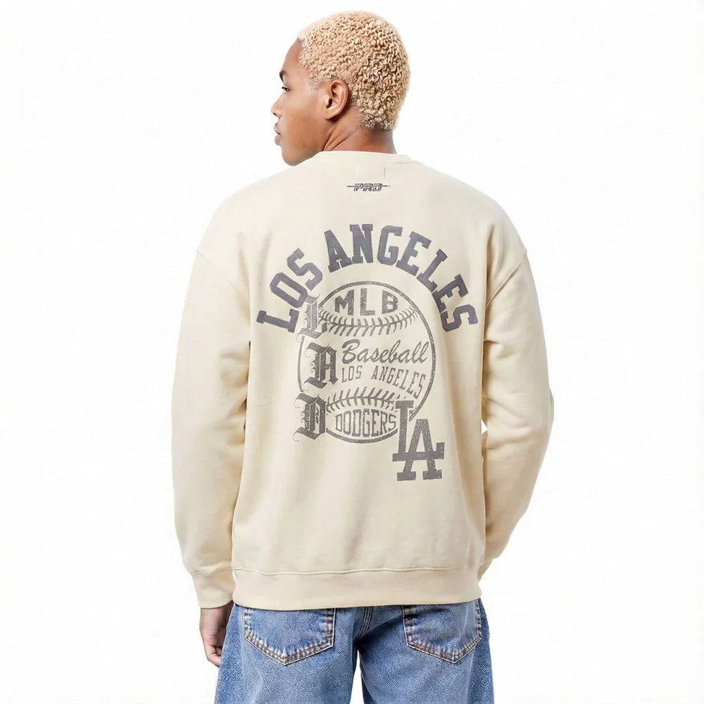 Pro Standard La Dodgers Street Team Long Sleeve - Eggshell