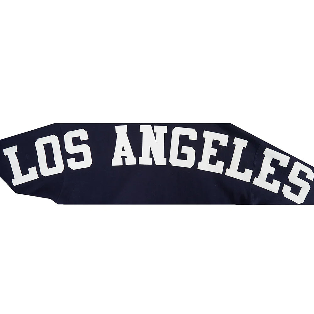 Pro Standard La Dodgers Wingspan Drop Shoulder Hoodie - Midnight Navy