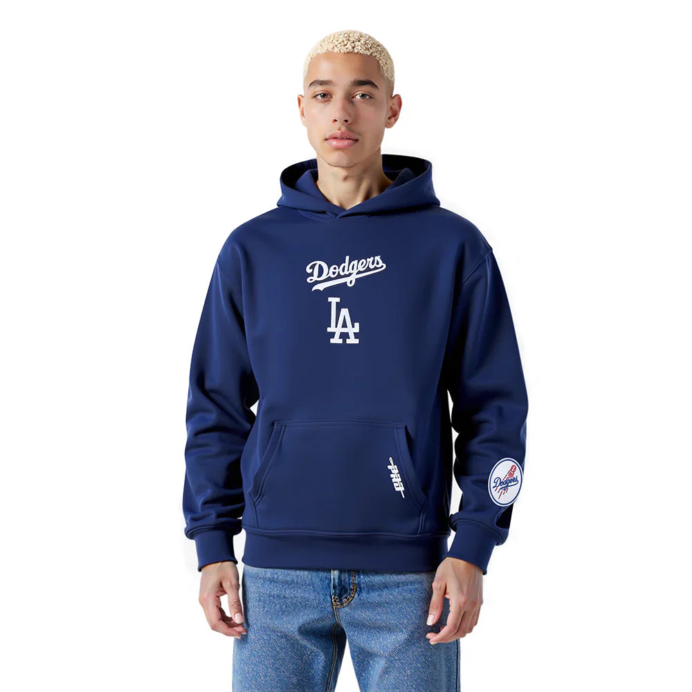 Pro Standard La Dodgers Wingspan Drop Shoulder Hoodie - Midnight Navy