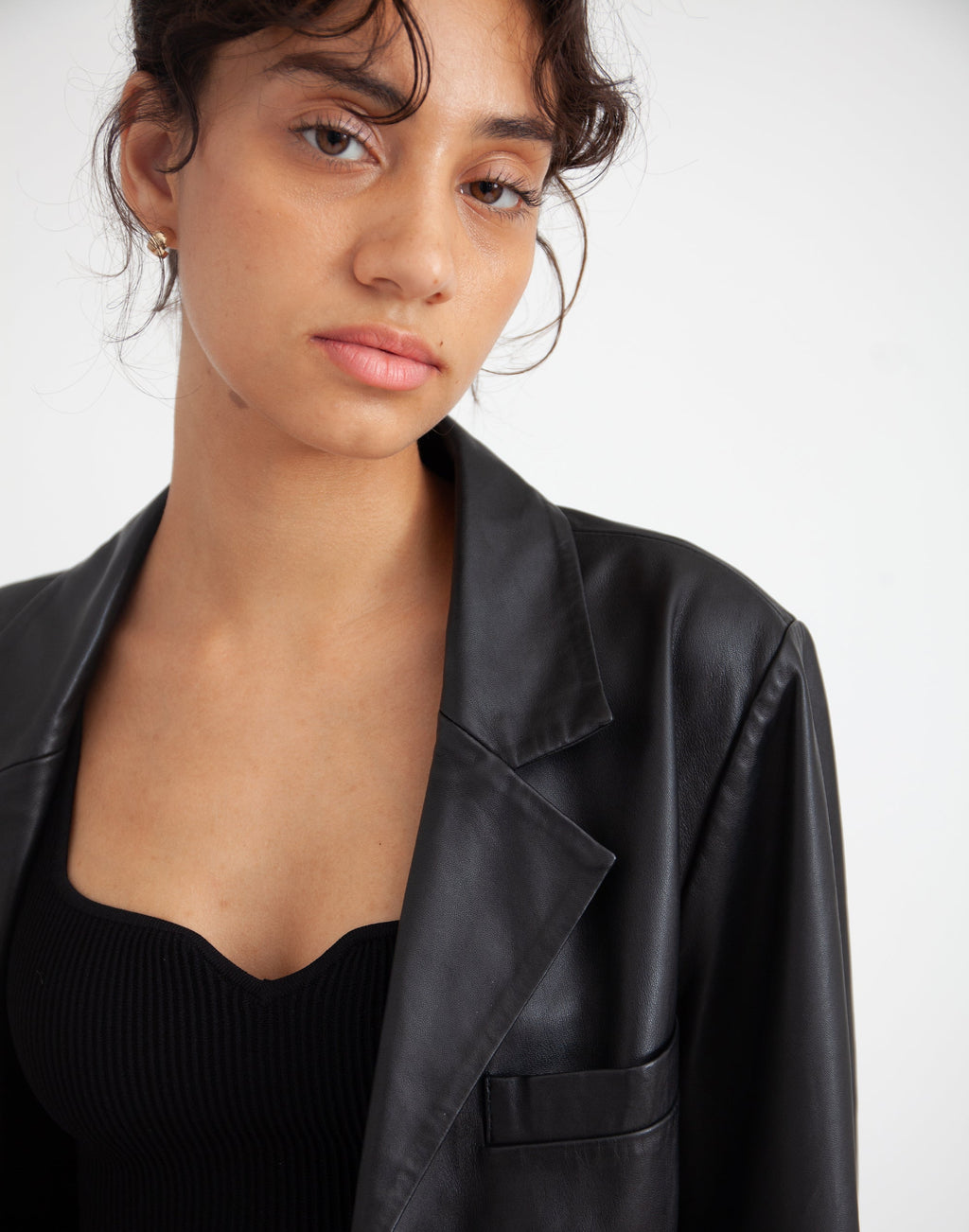 Deadstock Leather Blazer
