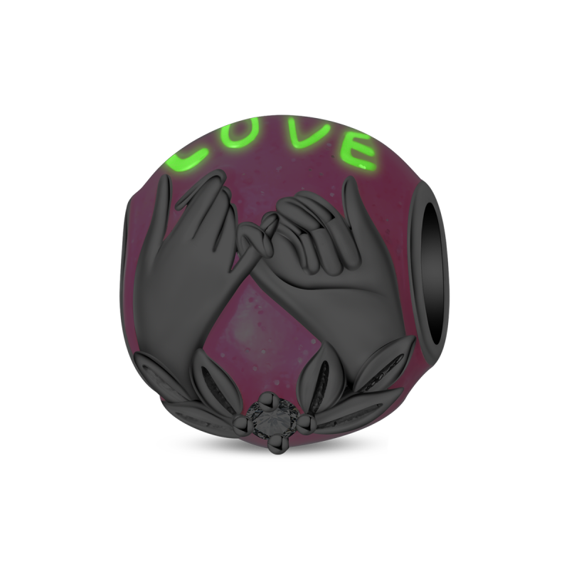 Holding Hands With Glow-In-The-Dark Charm