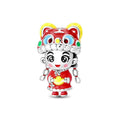 Chinese New Year Tiger Head Hat for Girls with Charm