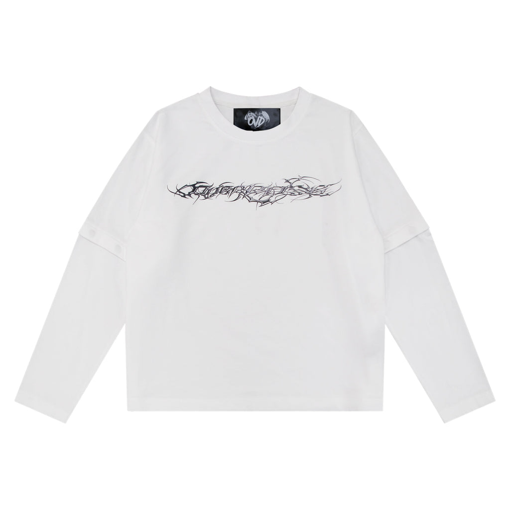 "TRIBAMETAL" LOGO TRNSFRMR L/S - ANGEL