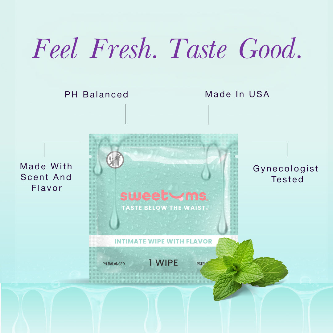 Sweet Mint Flavored Wipes
