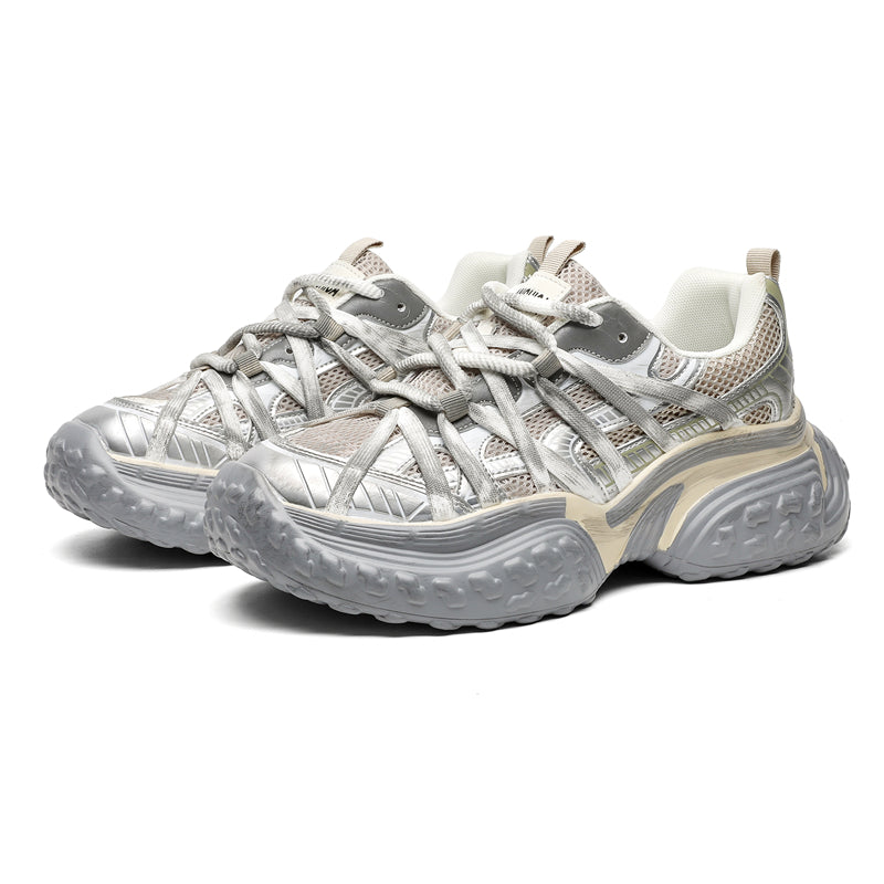 S8888 Champagne Tire Sneakers