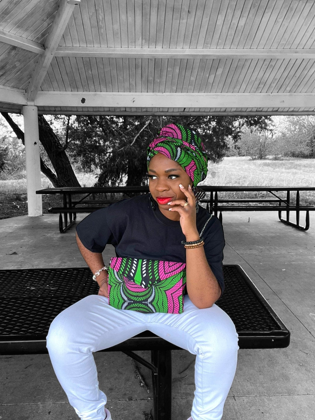 Ankara Purse and Head Wrap