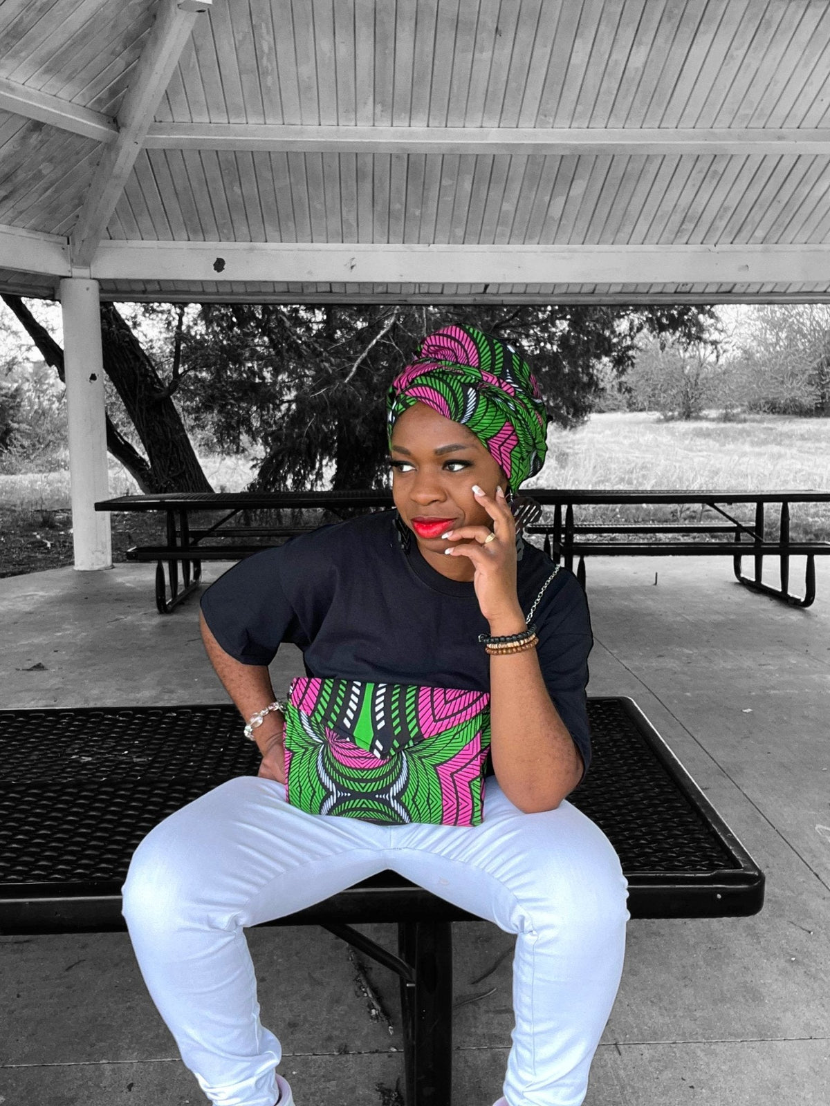 Ankara Purse and Head Wrap