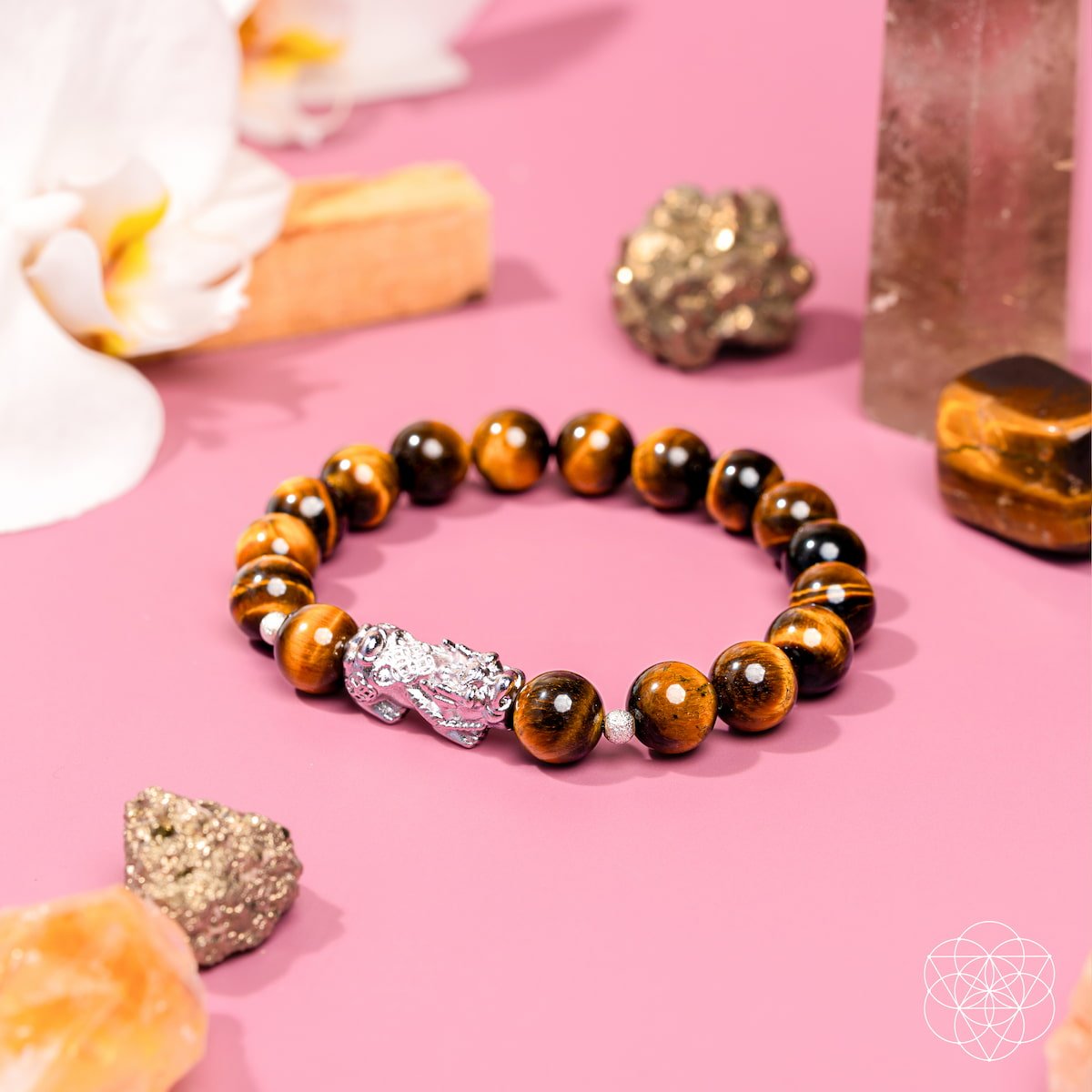 Fortune Flows - Tiger’s Eye & Pixiu Bracelet
