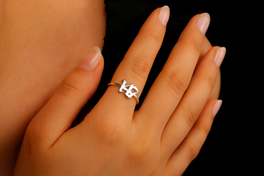 Angel Numbers Jewelry Sterling Silver Ring – Embrace Your Luck with Numerology Magic