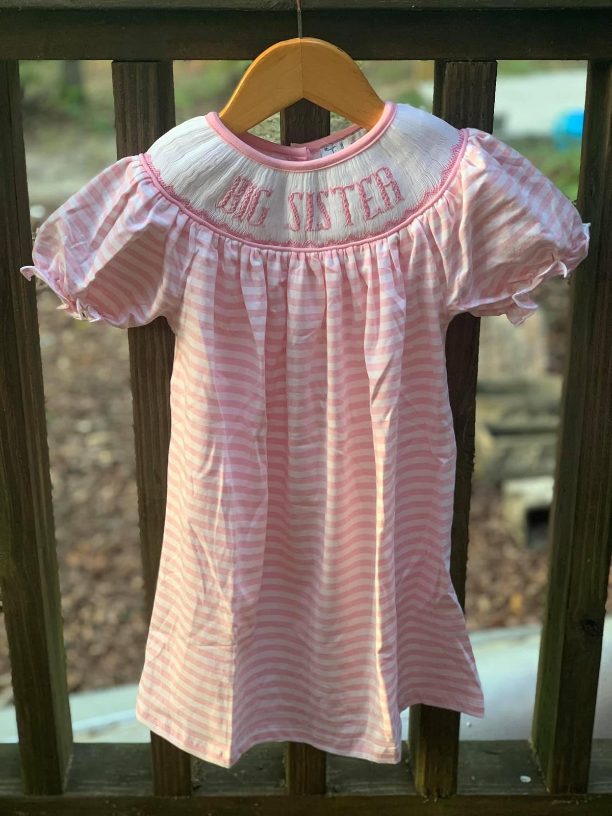 Pink Big Sister Smock