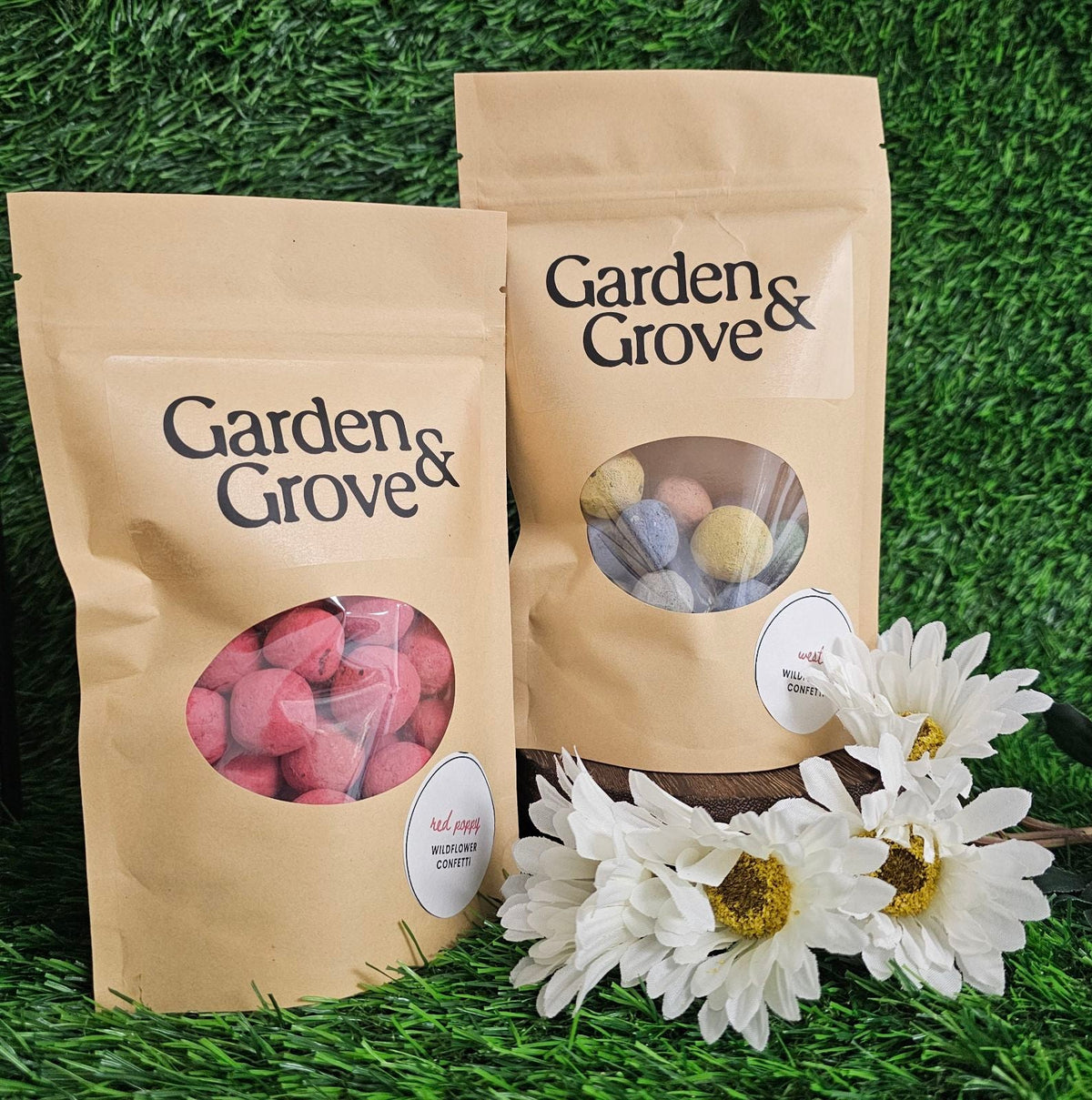 California Poppy Wildflower Garden Confetti Seed Balls