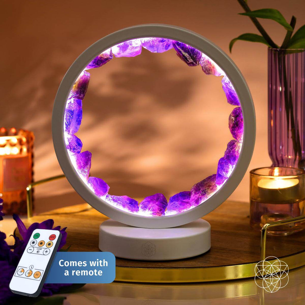Stress Less, Sleep More – Amethyst Healing Lamp